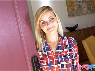 New Blonde Petite Teen Fucked Hard by Ex-Boyfriend in Socks