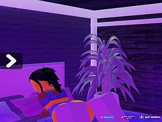 Lucky Bot Enjoys Sexy Big Ass Buttjob Ride