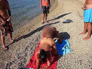 wild beach orgy turns into massive creampie cum party for everyone