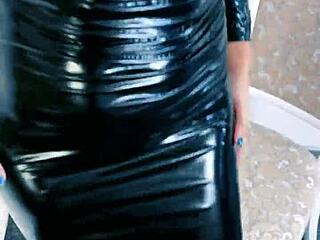 worship your mistress's huge latex ass in heels domination