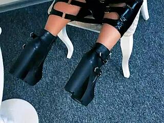 worship your mistress's huge latex ass in heels domination