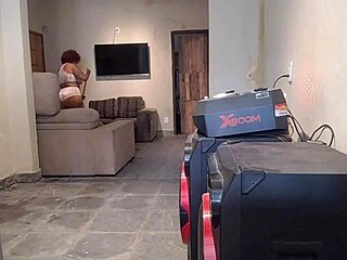 Tanned wife screams on monster cock after sneaky spying fuck and creampie