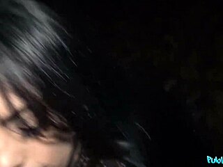 Juicy tits ass latina goes all way public