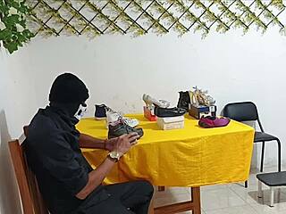 curvy latina gives ass first anal fetish shoes reward!