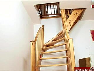 Dark haired slut oiled big natural boobs