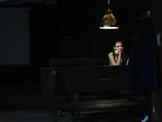 Babe, suck this dick from the bar!