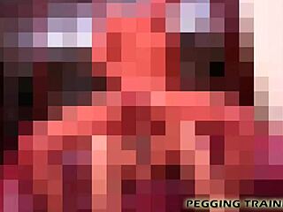 femdom babe forces strapon suck deep bdsm