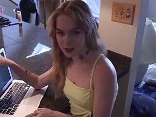 Sage Fox Rides Stepdad Hard Before Brogan's Deep Creampie Finish