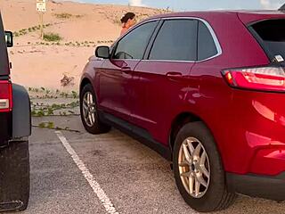 Watch My Wild Public Car Dressing Compilation Outdoor Amateur Thrills!