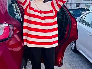 Watch My Wild Public Car Dressing Compilation Outdoor Amateur Thrills!