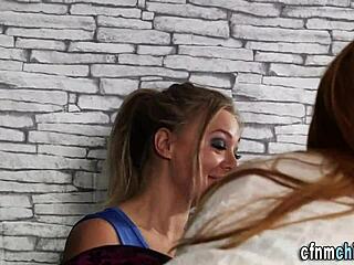 Hot CFNM Babes Handjob Suck Cocks Femdom Humiliation Group