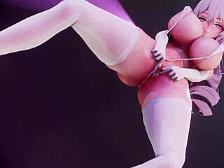 Watch sassy bitch knight groove in lively MMD dance performance