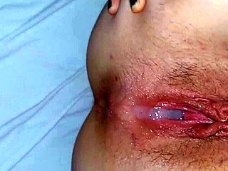 stuffing all my cum deep in argentinian stepsis pussy