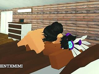 Busty Roblox Girl Rides BF in Doggystyle Cowgirl Fuck