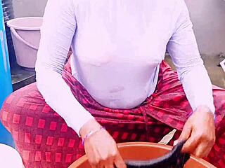 sexy maid's daughter rides owner hard with dirty telugu talk
