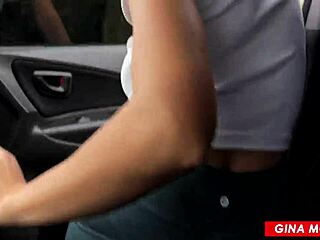 Fit Russian Sucks Stranger's Cock in Risky Car Blowjob!