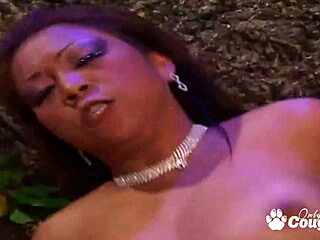 damn, this busty oiled asian milf gags deep on cock before riding wildly!