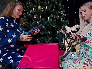 blonde brunette anal toys create christmas gape monster