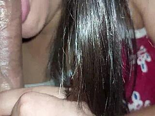 Quick deepthroat demo for brother-in-law showcases my passionate swallowing skills