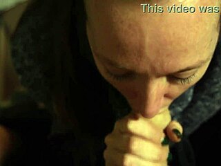 mouth stuffed full of hot cum