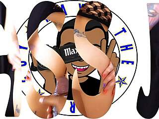 Jaelynn's juicy ass and hands drain big black cock load