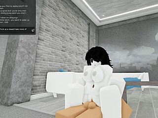 Virgin Slut Takes Monster Cock Creampie While Groping Herself