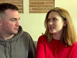 Blonde Russian College Girl Una Fairy Licks Andres Acosta Backstage