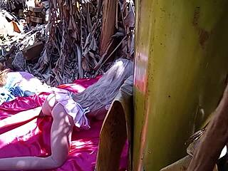 Suggestive Latina Fuck Doll Anal Dildo Tease Outdoors