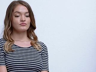 Small Tits Teen Fucked Hard By Cop For Shoplifting!