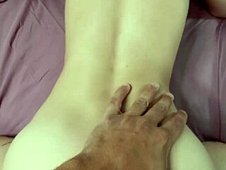 skinny petite teen slut begs for rough big cock anal creampie doggystyle