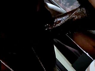 sensual black girl in heels rides missionary cowgirl style