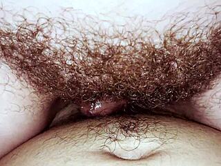 Creampie risk during intense pussy riding session