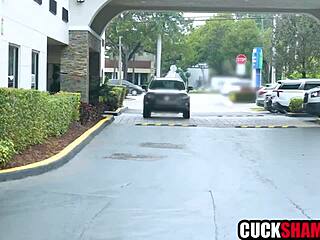 cuck hubby spies on wife riding lover's cock wildly