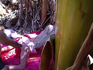 Suggestive Latina Fuck Doll Anal Dildo Tease Outdoors