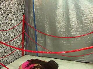 Juggy babe fucks loser in sexy cash wrestling match