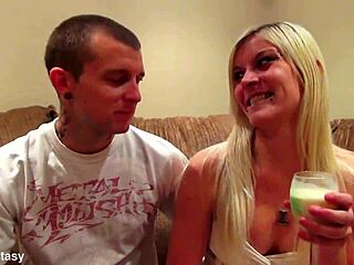 blonde babe's flirty casting intro with dirty talk tease