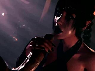 thicc fat ass juri rides cock hard goth shadowheart deepthroats for cum explosion