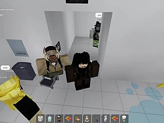 roblox babe gets risky public bathroom pounding thrill