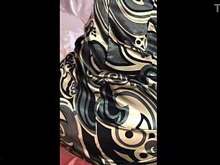 French Slut Deepthroats Ass-To-Mouth Satin Panties