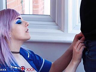 Alternative NURSE Gets PUSSY LICKED SWALLOWS Huge Load