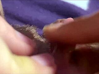 Watching that big clit throb during intense closeup orgasm