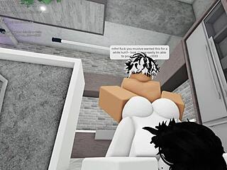 Virgin Slut Takes Monster Cock Creampie While Groping Herself