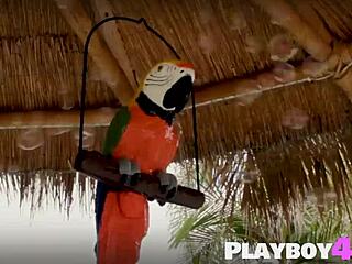 huge tits milf latina washes car in lingerie with busty friends