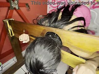 Naughty Bride Bent Over Doggystyle in BDSM Room Cuckold