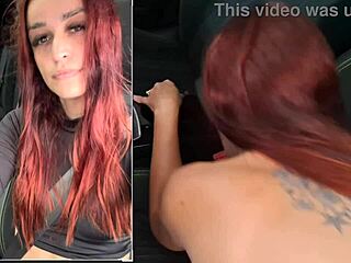 Housewife sneaks out flashing ripped clothes for street fuck with friends