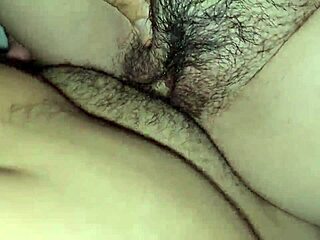 chubby latina moans in juicy pussy creampie closeup