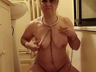 French slave housewife humiliated with uro and spanking session