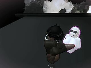 stroking my monster bbc for unfaithful slut facial