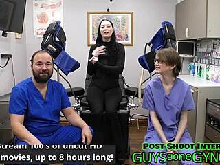 nurse azra iahmir and virgin luci starr extract cum in clinic closeup