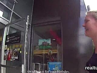 exceptional czech babe strips in mall then gets clothes ripped for hardcore pov pounding